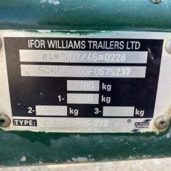 IFOR WILLIAMS 8 X 5 ELECTRIC TIPPING TRAILER