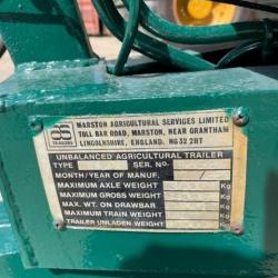 USED MARSTON 10 x 6 TIPPING TRAILER